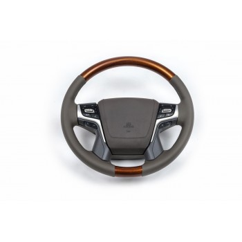 Руль в сборе (светлое дерево) для Toyota Land Cruiser Prado 150