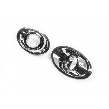 Накладки на туманки (2 шт, пласт) для Ford Fiesta 2008-2017 рр