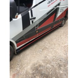 Бокові пороги Maya Red (2 шт., алюміній) Довга база для Nissan NV400 2010-2024 рр