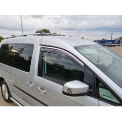Ветровики с хромом (2 шт, Niken) для Volkswagen Caddy 2004-2010 гг