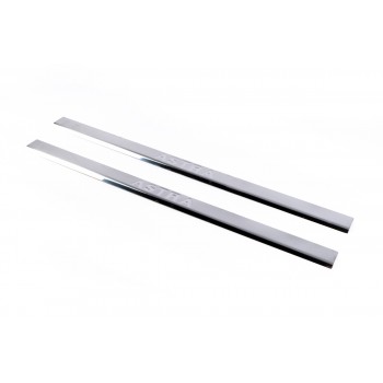 Накладки на пороги Carmos (Coupe, 2 шт, нерж.) для Opel Astra G classic 1998-2012 рр
