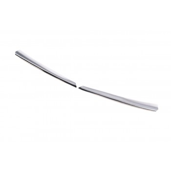 Накладки на решетку радиатора (2017-2019, нерж.) для Toyota Corolla