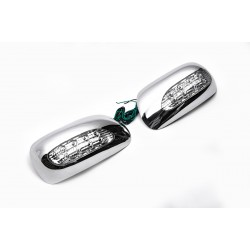 Накладки на зеркала под LED (2002-2005, 2 шт, пласт) для Toyota Corolla