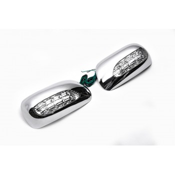 Накладки на зеркала под LED (2002-2005, 2 шт, пласт) для Toyota Corolla