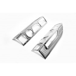 Накладки на стопи з вигином (2 шт, пластик) для Citroen Jumper 2007-2025 рр