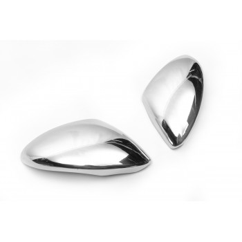 Накладки на зеркала Carmos (2 шт, нерж) для Alfa Romeo Stelvio