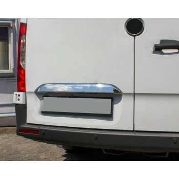 Хром планка над номером (нерж) Carmos - Турецкая сталь для Mercedes Sprinter W907/W910 2018- гг