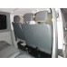 Авточехлы (экокожа и ткань, Premium) Полный салон для Volkswagen T5 Caravelle 2004-2010 гг