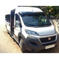 Козирьок на лобове скло (чорний глянець, 5мм) для Citroen Jumper 2007-2025 рр