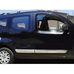 Молдинг дверной (4 шт, нерж) OmsaLine - Итальянская нержавейка для Peugeot Bipper