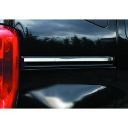 Молдинг под сдвижную дверь (2 шт, нерж.) Carmos - Турецкая сталь для Citroen Nemo