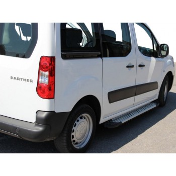 Бокові пороги Allmond Grey (2 шт., алюм.) для Citroen Berlingo 2008-2018 рр Бокові пороги Allmond Grey (2 шт., алюм.) для Citroen Berlingo 2008-2018 рр