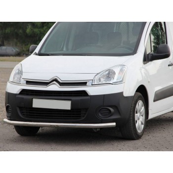 Передній захист ST008 (нерж.) 51 мм для Citroen Berlingo 2008-2018 рр