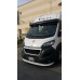 Козирьок на лобове скло (чорний глянець, 5мм) для Opel Movano 2021- рр