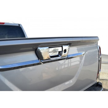 Накладка на заднюю ручку (без камеры, нерж) для Nissan Navara/NP300 2016- гг