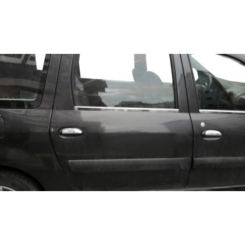 Накладки на ручки (4 шт., нерж.) Carmos - Турецька сталь для Renault Logan MCV 2005-2013 рр Накладки на ручки (4 шт., нерж.) Carmos - Турецька сталь для Renault Logan MCV 2005-2013 рр