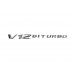 Напис V12 Biturbo (хром) для Mercedes Vito W638 1996-2003 рр