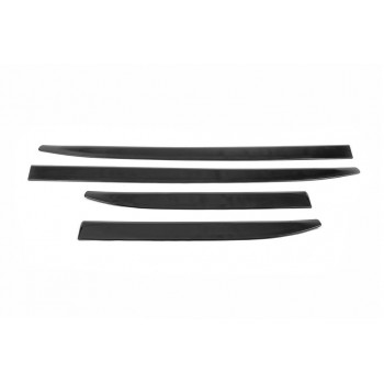 Молдинги дверные (4 шт, черные) для Nissan Patrol Y62 2010-2024 гг