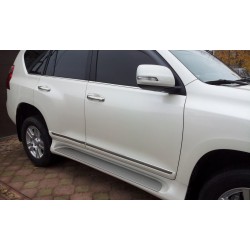 Молдинг дверей (дизайн 2013-2017) Черный цвет для Toyota Land Cruiser Prado 150