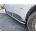 Бокові пороги Premium (2 шт., нерж) 60 мм, довга база для Fiat Talento 2016- рр