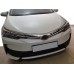 Накладки на решетку радиатора (2017-2019, нерж.) для Toyota Corolla