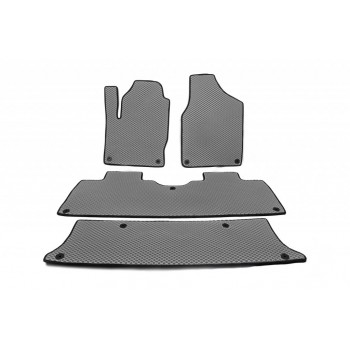 Коврики EVA (3 ряда, серые) для Volkswagen Sharan 1995-2010 гг