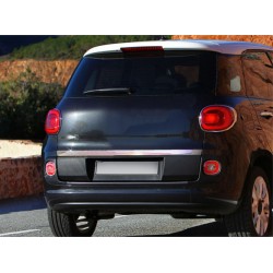 Кромка багажника (нерж.) Carmos - Турецька сталь для Fiat 500/500L