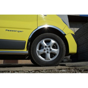 Накладки на колесные арки (4 шт, нержавейка) 2007-2015 для Nissan Primastar