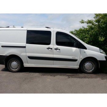 Бічні труби (2 шт., нерж) Ø70, на коротку базу для Citroen Jumpy 2007-2017 рр
