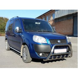 Кенгурятник WT003 (нерж.) 51 мм, без надписи для Fiat Doblo I 2001-2005 гг