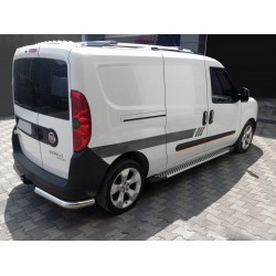 Бокові пороги Line (2 шт., алюміній) Максі база для Fiat Doblo II 2010-2022 рр