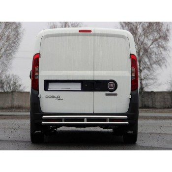 Задняя дуга AK002/1-Double (нерж.) для Fiat Doblo II 2010-2022 гг