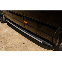 Бокові пороги Duru (2 шт., алюміній) Long/ExtraLong для Mercedes Sprinter W906 2006-2018 рр