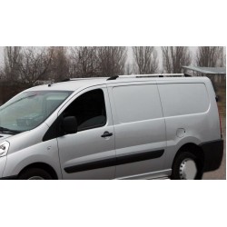 Рейлінги ХРОМ Довга, пластикові ніжки для Peugeot Expert 2007-2016 рр