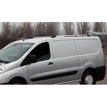 Рейлінги ХРОМ Коротка база, Пластикові ніжки для Citroen Jumpy 2007-2017 рр
