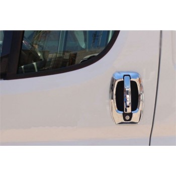 Накладки на ручки (нерж.) Накладки навколо ручок (4 частини) для Citroen Jumper 2007-2025 рр