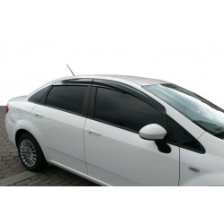 Ветровики (4 шт, Sunplex Sport) для Fiat Linea 2006-2018 гг
