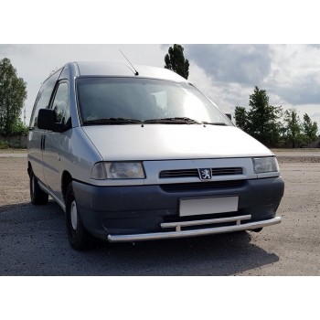 Передняя защита ST016 (нерж) 60/42 мм для Citroen Jumpy 1996-2007 гг