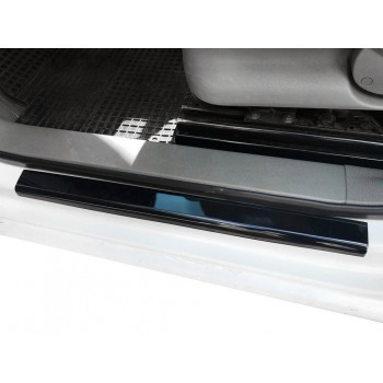 Накладки на дверные пороги (DDU, ABS-пластик) 4 шт, Мат для Volkswagen Caddy 2004-2010 гг