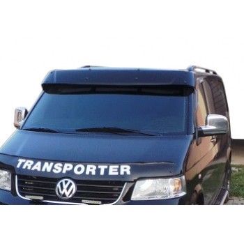 Козырек на лобовое стекло (черный глянец, 5мм) для Volkswagen T5 Multivan 2003-2010 гг