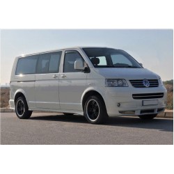Полная окантовка стекол (14 шт, нерж) 2 боковых двери, Длинная база для Volkswagen T5 Multivan 2003-2010 гг