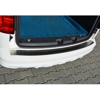Накладки на задний бампер OmsaLine (нерж) для Volkswagen Caddy 2015-2020 гг