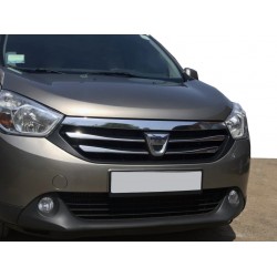 Накладки на решітку (4 шт, нерж.) для Dacia Lodgy 2012-2022 рр