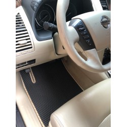 Килимки салону 3 ряди (EVA, чорний) для Nissan Patrol Y62 2010-2024 рр