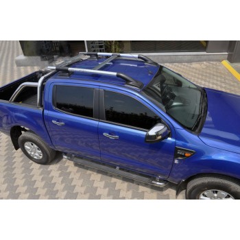 Рейлинги с перемычками (2 шт) для Ford Ranger 2011-2022 гг