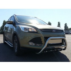 Кенгурятник WT004 (нерж.) для Ford Kuga/Escape 2013-2019 гг