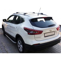 Боковые пороги Tayga (2 шт., алюминий) для Nissan Qashqai 2014-2021 гг