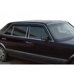 Ветровики (4 шт, HIC) для Mercedes S-сlass W140