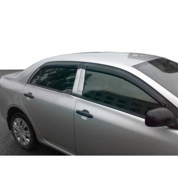 Ветровики (4 шт, HIC) для Toyota Corolla 2007-2013 гг