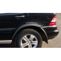Накладки на арки (4 шт, черный металл) для Mercedes ML W163